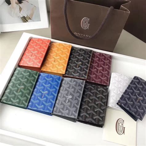 goyard wallet colors men|Goyard men's wallet price 2022.